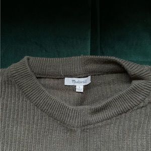 Madewell Double Front Pocket Green Sweater